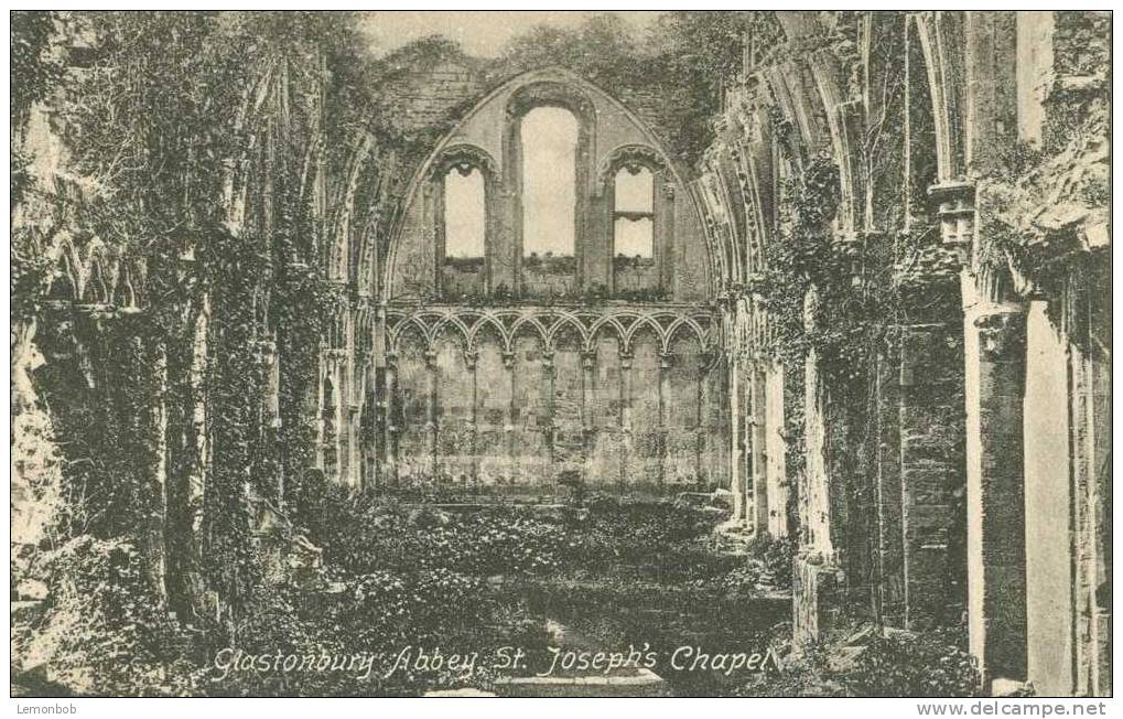 Britain United Kingdom - Glastonbury Abbey, St. Joseph's Chapel - Early 1900s Postcard [P1847] - Altri & Non Classificati