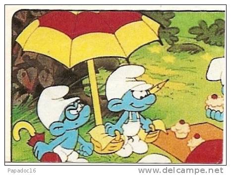 Image Panini - Schtroumpfs N° 132 (1/4 D'image Sup.e Droite) - Smurfs / Schlümpfe / I Puffi / De Smurfen - Ill. Peyo - Chromo's