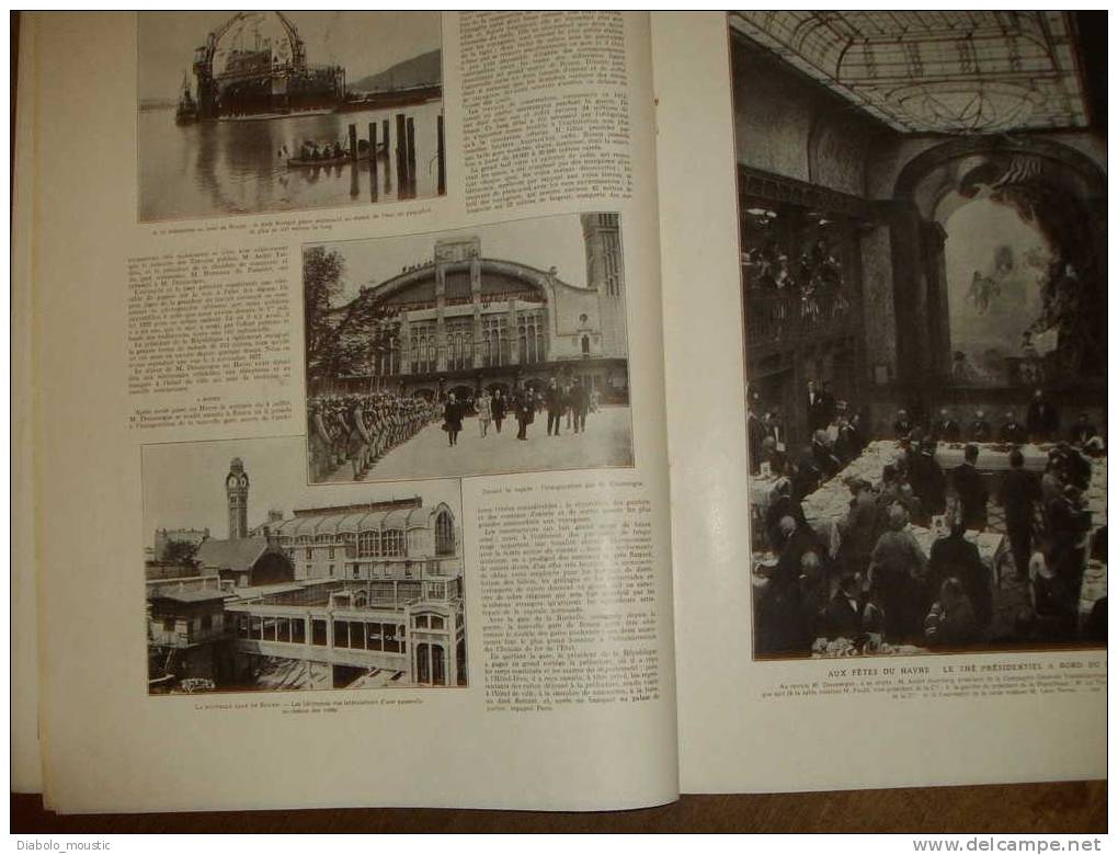 14 -07-1928 :--->Marine Hier et Aujourd'hui (Lithos coul. pleines pages Albert SEBILLE ; Rome-Brésil sans escale (avion)