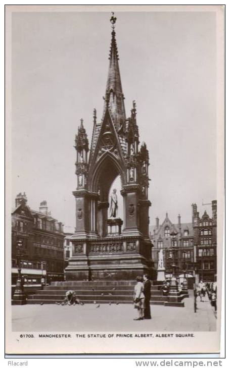 11635   Regno  Unito  Manchester  The  Statue  Of  Prince  Albert , Albert  Square  NV - Manchester