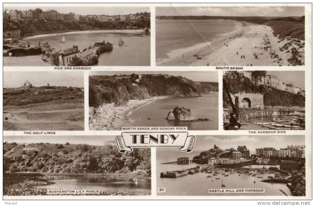 11657   Regno  Unito  Galles  Tenby  VG  1958 - Pembrokeshire
