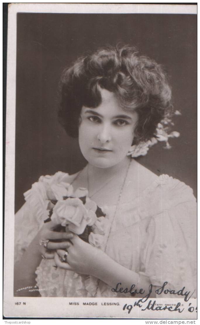 SUPERBE FEMME ARTISTE ANGLAISE ACTRESS MISS MADGE LESSING More Actresses Listed For Sale - Frauen