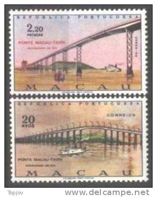 MACAU -  BRIDGE  - 1974 - Mi. 461 / 2 - MNH ** - Ungebraucht