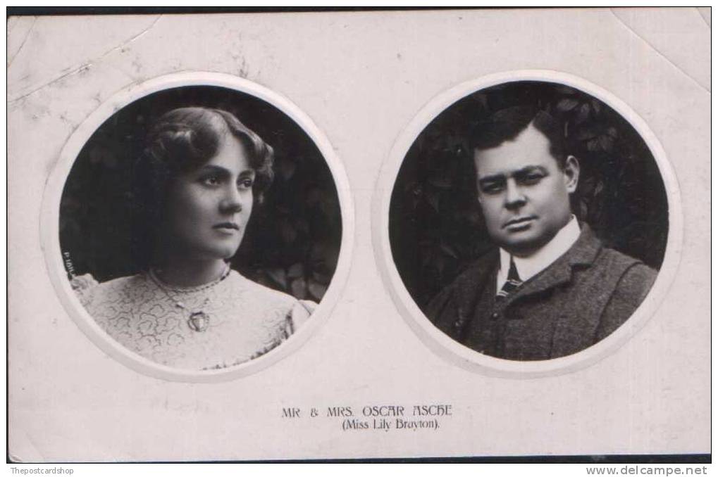 SUPERBE FEMME ARTISTE ANGLAISE BRITISH ACTRESS MR & MRS OSCAR ASHE ( MISS LILY BRAYTON ) - Women