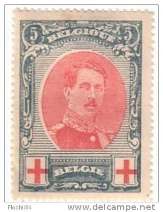 CROIX ROUGE N°132 NEF TRACE CHARNIERE- COTE 12 €. - 1914-1915 Red Cross