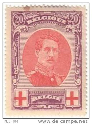 CROIX ROUGE N°134  SANS TRACE CHARNIERE ADHERENCE ET TACHE- COTE 55€. - 1914-1915 Croce Rossa