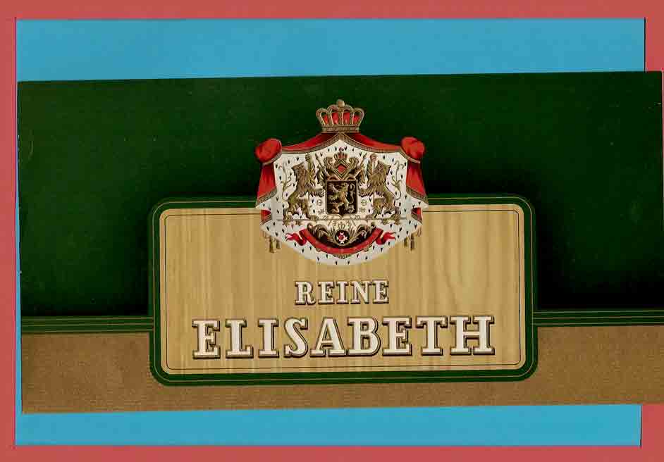 Superbe Etiquette  De Boite De CIGARES  : Reine ELISABETH  Armoiries - Labels