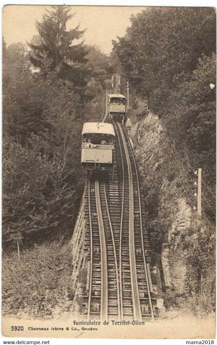 Glion Funiculaire   De  Territet - Funicular Railway