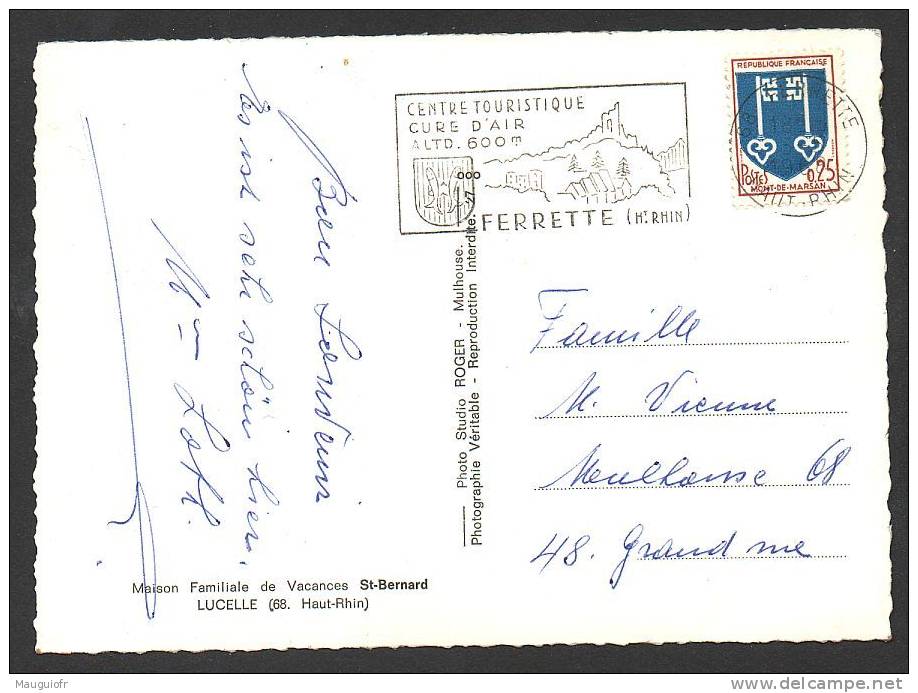 DF /  68 HAUT-RHIN / LUCELLE / MAISON FAMILLIALE DE VACANCES SAINT-BERNARD - Ferrette