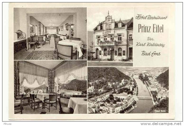 D338    BAD EMS : Hotel Restaurant Prinz Eifel - Bad Ems