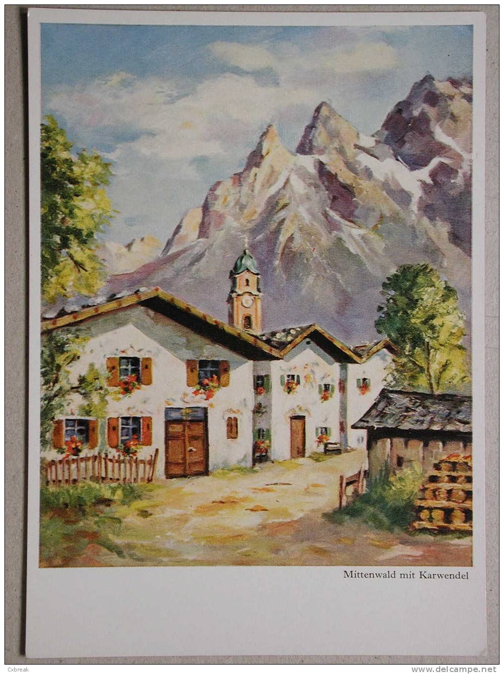 Mittenwald Mit Karwendel, Gemälde - Mittenwald