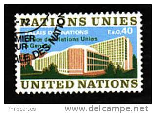 Nations Unies Genève   1972  -  YT 22  -  Palais Des Nations Unies - Oblitéré - Used Stamps