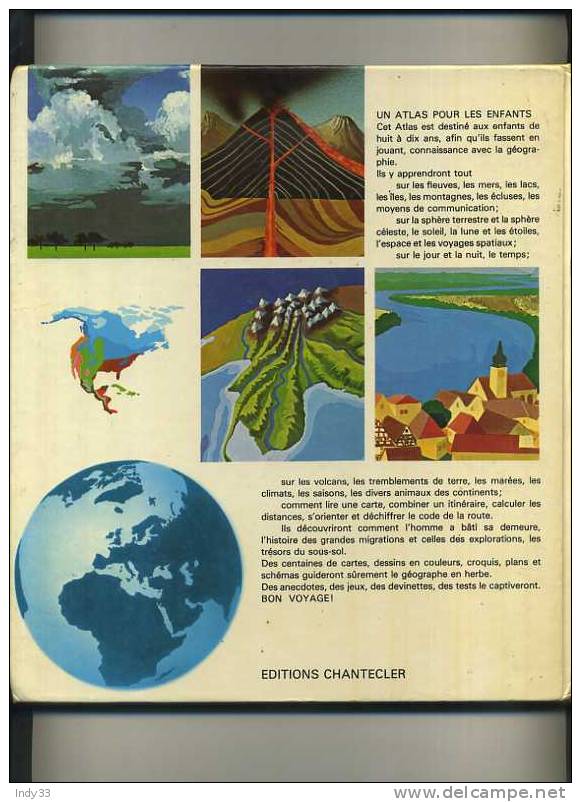 - ATLAS DES JEUNES . EDITIONS CHANTECLER 1977 - Karten/Atlanten
