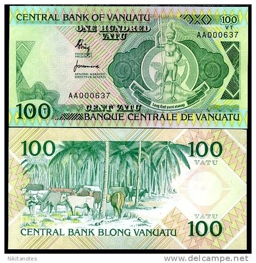 VANUATU 100 VATU 1982 P 1 UNC - Vanuatu