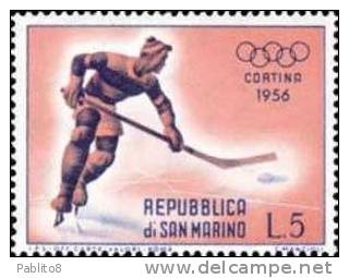 SAN MARINO 1955 GIOCHI OLIMPICI INVERNALI SERIE COMPLETA TIMBRATI - Gebraucht