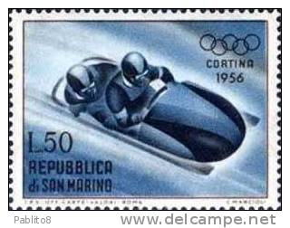 SAN MARINO 1955 GIOCHI OLIMPICI INVERNALI SERIE COMPLETA TIMBRATI