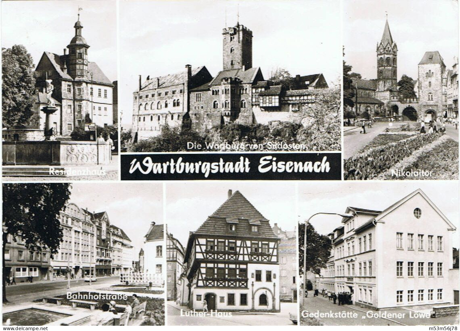 AK Eisenach Mehrbildkarte Mit Stadtansichten - Eisenach