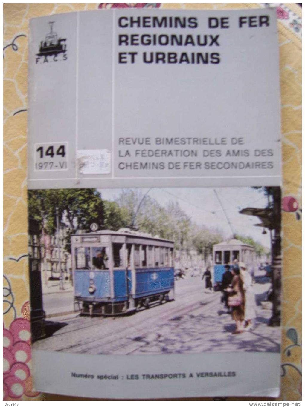 CHEMINS DE FER REGIONAUX ET URBAINS 1977 NUMERO SPECIAL LES TRANSPORTS A VERSAILLES - Trenes