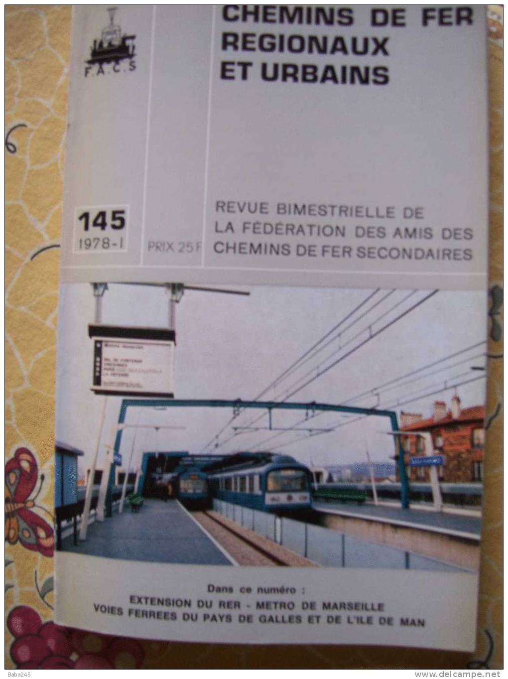 CHEMINS DE FER REGIONAUX ET URBAINS 1977 METRO MARSEILLE CF PAYS DE GALLES ET ILE DE MAN - Trains