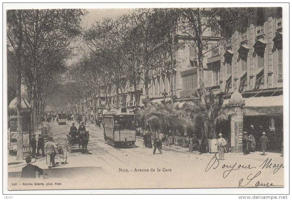 - NICE. - Avenue De La Gare.  - Repro - - Transport (rail) - Station