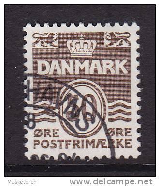 Denmark 1974 Mi. 572  50 Ø Numeral W. Hearts Wellenlinien - Usado