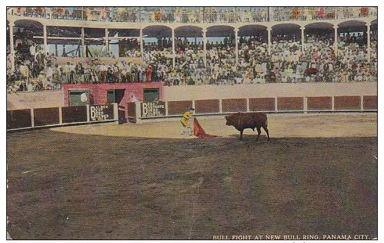 Bull Fight, New Bull Ring , Panama City , Panama , PU-1910 - Panamá