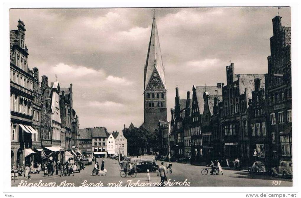 D1574    LÜNEBURG : Am Lande Mit Johanniskirche - Lüneburg