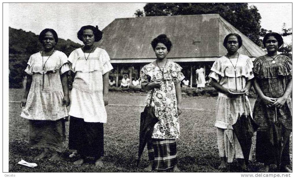 Jeunes élèves Des Soeurs D'apia - Samoa