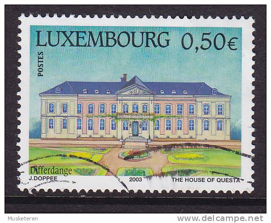 Luxembourg 2003 Mi. 1601   0.50 € Tourismus Städte Abtei Fontaine Marie, Differdange - Used Stamps