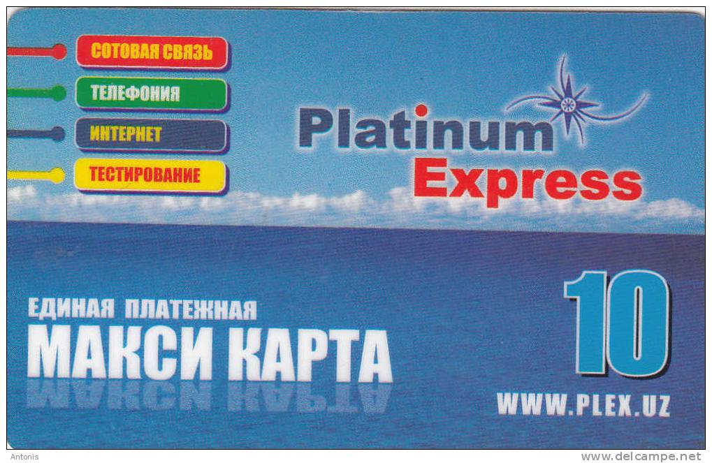 UZBEKISTAN - PLEX, Prepaid Card, Used - Ouzbékistan