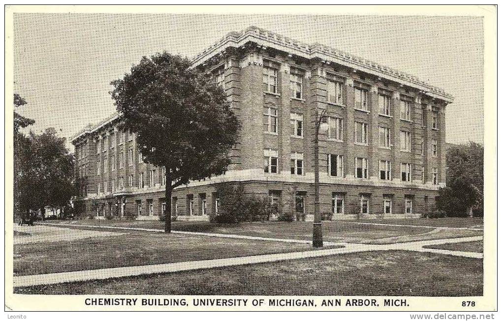 Chemistry Building University Of Michigan Ann Arbor 1936 - Altri & Non Classificati