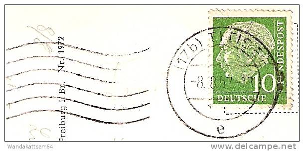 AK 1972 Titisee (Schwarzwald 847 M ü. M.) -8. 8.57 -18 (17b) TITISEE E Nach Hilden Rheinland Mit 1 X 10 PF DEUTSCHE BUND - Titisee-Neustadt