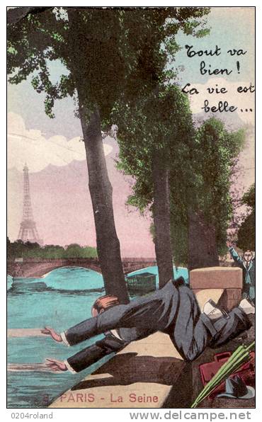 Paris : La Seine - Tout Va Bien ! La Vie Est Belle . . .   : Achat Immédiat - La Seine Et Ses Bords