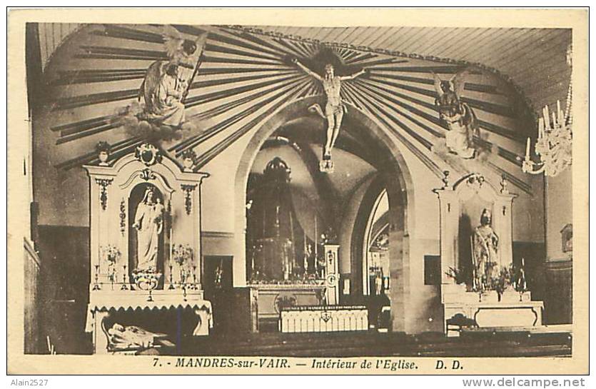 88 - MANDRES-sur-VAIR - Intérieur De L'Eglise (D.D. 7) - Bulgneville