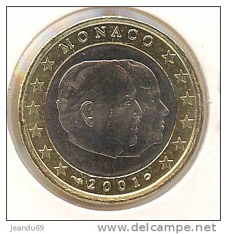 1 EURO MONACO 2001 NEUVE - Monaco