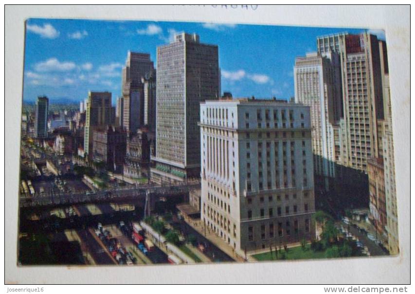 SAO PAULO, BRASIL. VISTA PARCIAL DO VALE DO ANHANGABAÚ. 1964 N° 204 - São Paulo