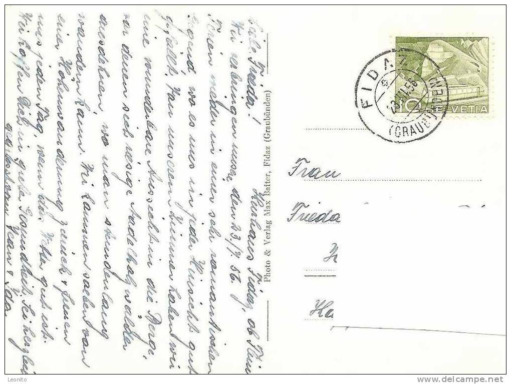Flimserstein Fidaz 1956 - Flims