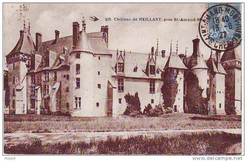 18. MEILLANT . CHATEAU . PRES SAINT AMAND MONTROND. - Meillant