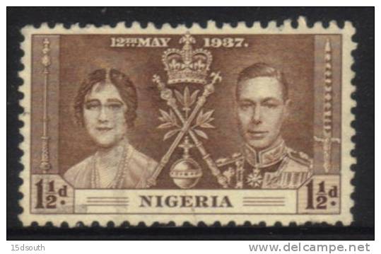 Nigeria - 1937 Coronation 1½d Used - Nigeria (...-1960)