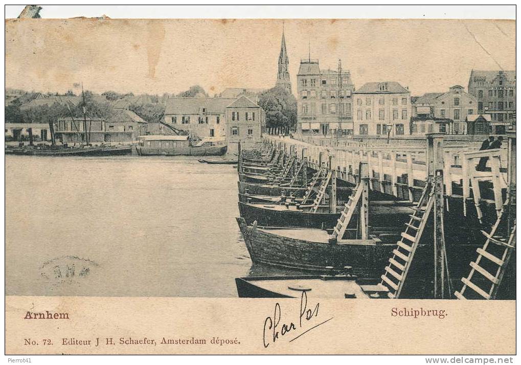 PAYS-BAS   -  ARNHEM  Schipbrug - Arnhem