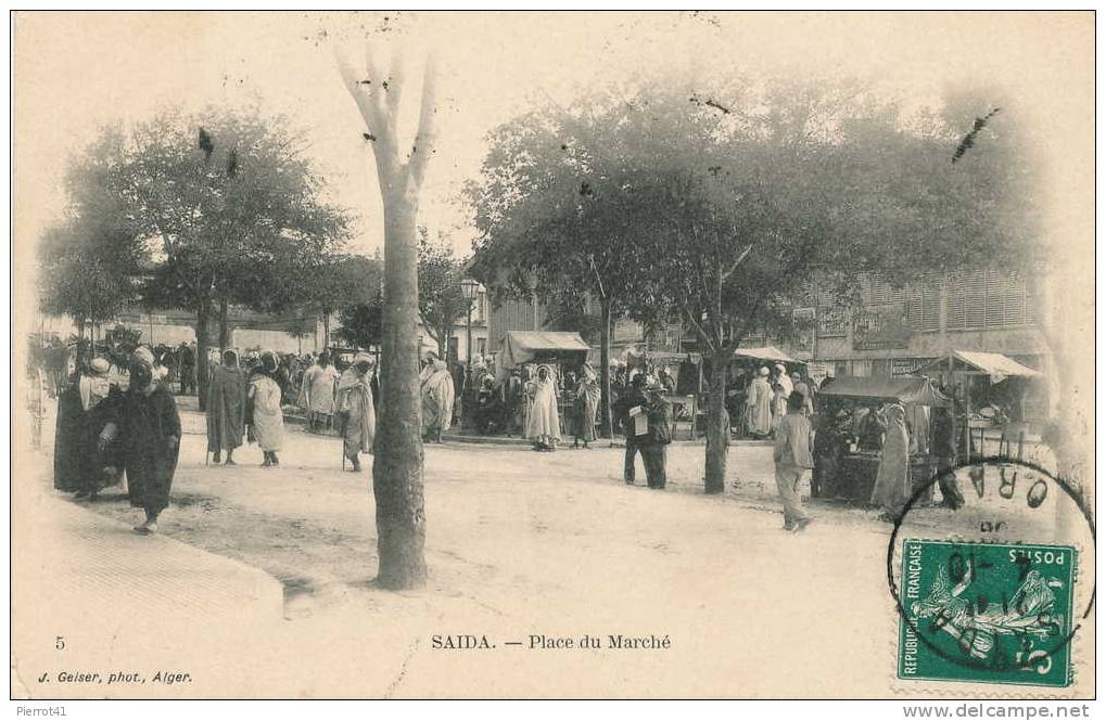 ALGÉRIE - SAÏDA - Place Du Marché - Saïda