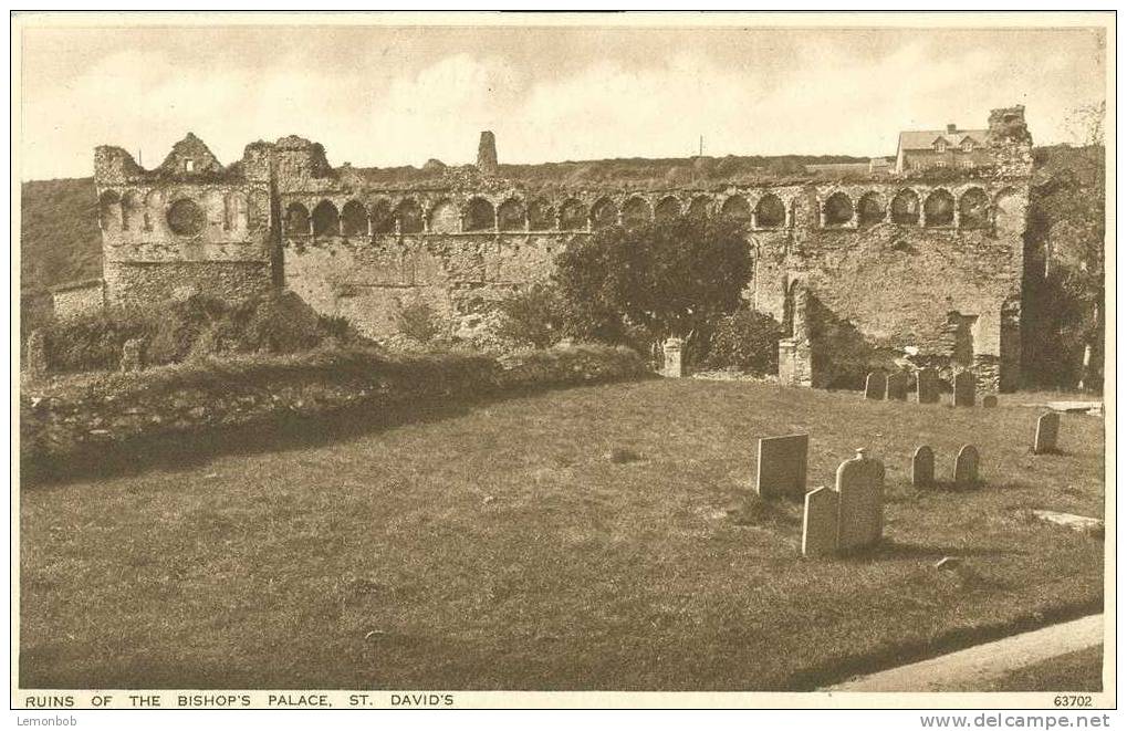 Britain United Kingdom - Ruins Of The Bishop´s Palace, St. David´s - Early 1900s Postcard [P1859] - Pembrokeshire