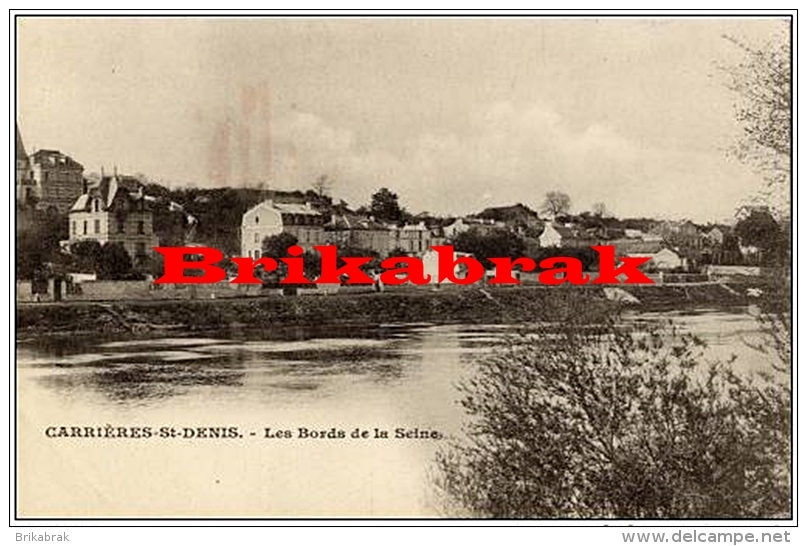 *CARTE POSTALE / CARRIERES SUR SEINE / LES BORDS DE SEINE - Carrières St Denis Seine Et Oise Yvelines - Carrières-sur-Seine