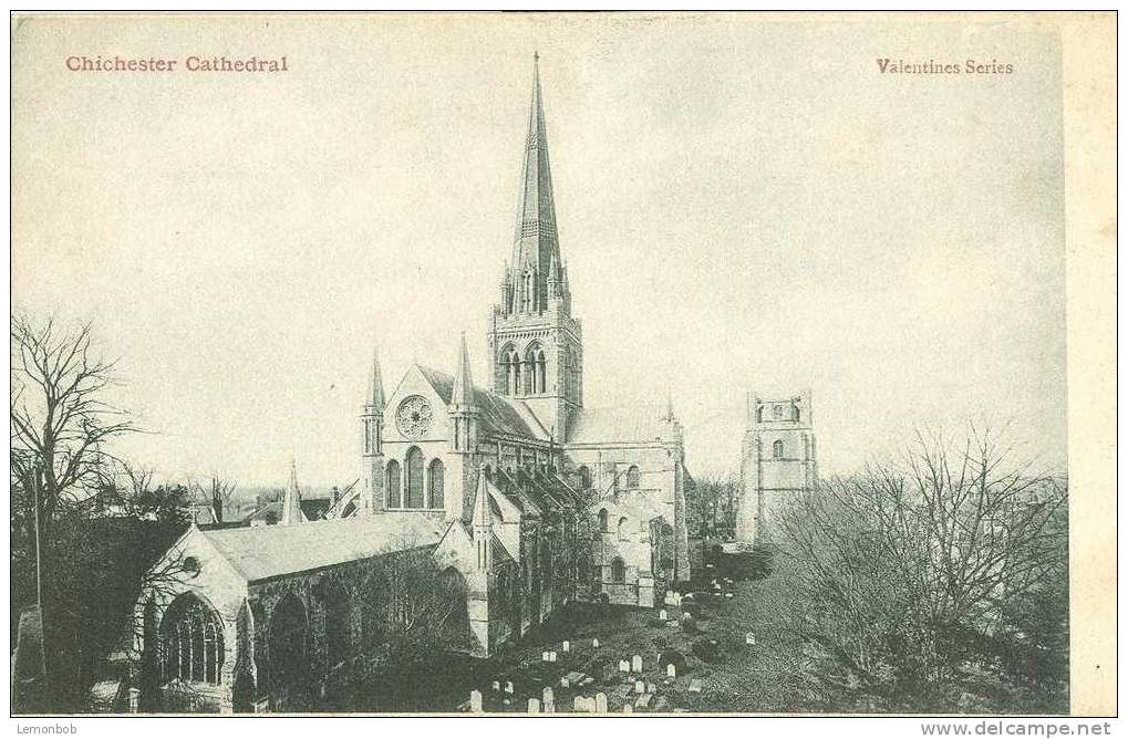 Britain United Kingdom - Chichester Cathedral - Early 1900s Postcard [P1860] - Chichester