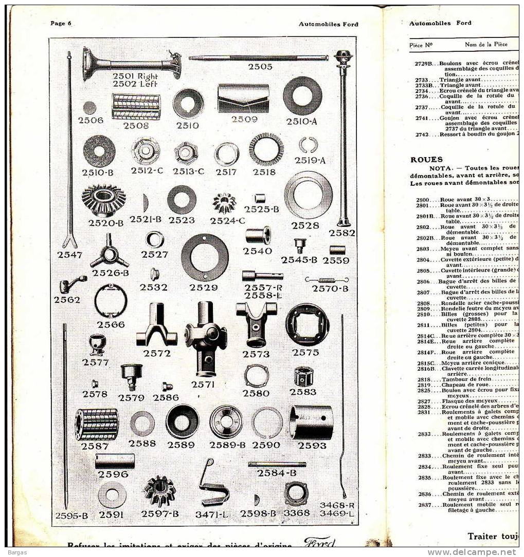 Catalogue Voiture Automibile FORD Modèle T Et Camion 1 Tonne De 1921 - Voitures