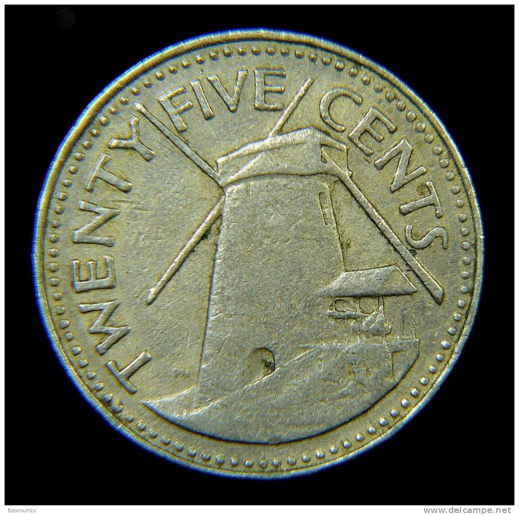 BARBADOS 25 CENTS 1978 - Barbados