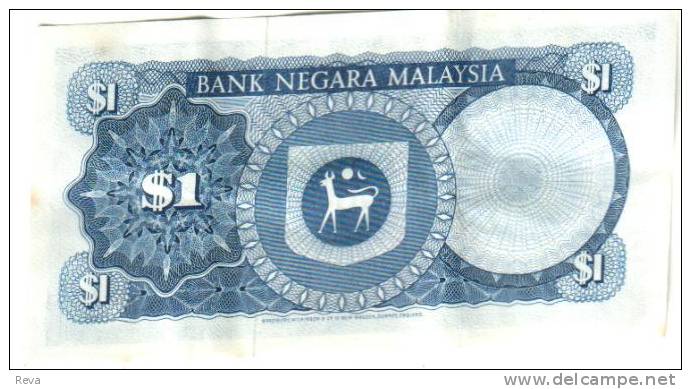 MALAYSIA 1RINGGIT BLUE MAN FRONT & MOTIF BACK ND(1972-76) SIG.ISMAIL MD ALI P.7 DOUBLE SN READ DESCRIPTION CAREFULLY !!! - Malaysia