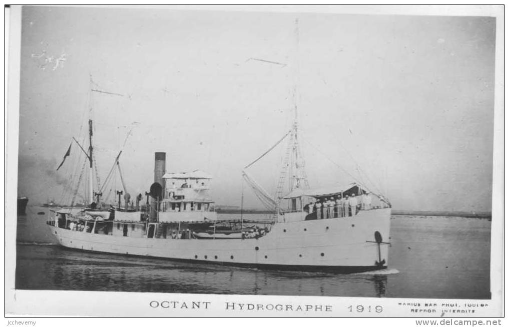 OCTANT Hydrographe 1919 - Guerre
