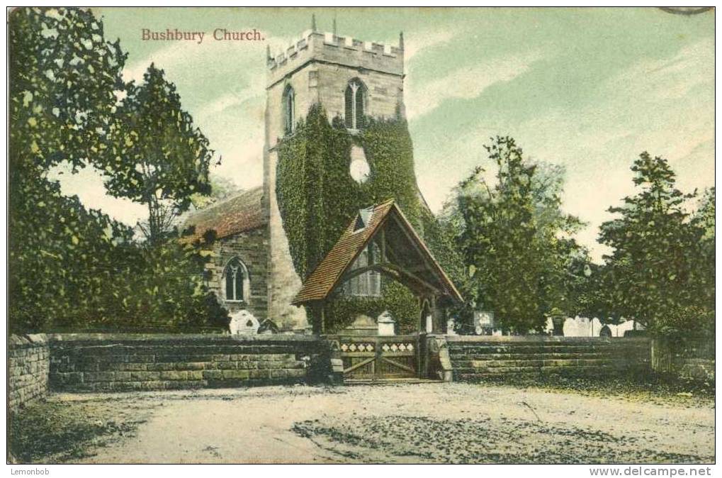 Britain United Kingdom - Bushbury Church - 1905 Used Postcard [P1865] - Wolverhampton