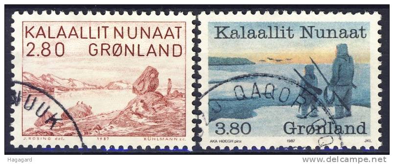 #Greenland 1987. 2 Different. Michel 172-73. Cancelled(o) - Usati